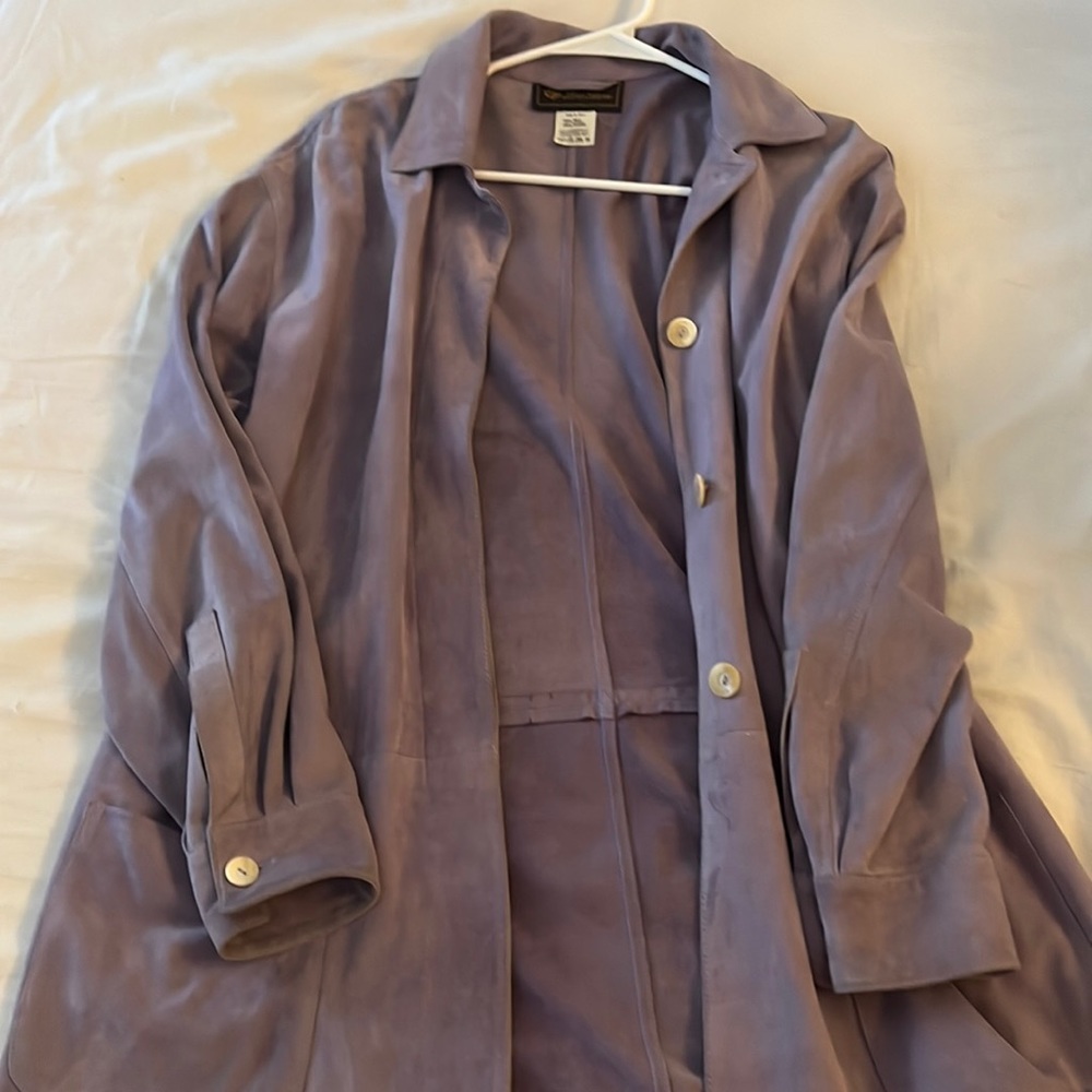Lori Piana Lilac Suede leather jacket